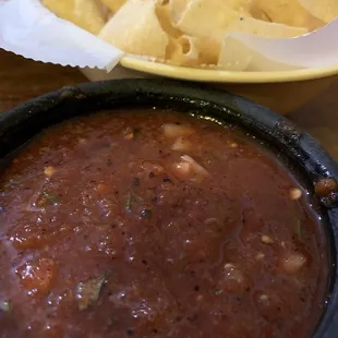 You have to request cold salsa. It's decent.