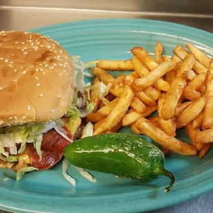 deliciuos mexican burguer