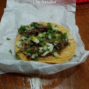 Barbacoa(steamed beef) really tender. Mexican version of shredded beef? maybe! but better