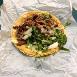 Steak taco.  So gooood!!