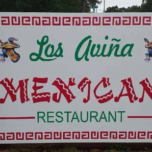 a mexican restaurant sign