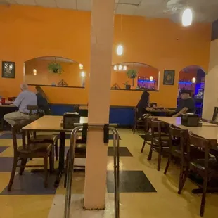 people sitting at tables