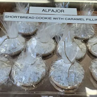 Alfajor cookies were great. It's like a little sandwich using shortbread and a filling of caramel.