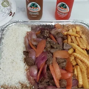 Family meal regular lomo saltado