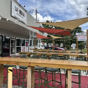 View of the outdoor patio.