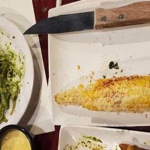 Street corn and Pesto pasta. Nice sides to compliment any meal