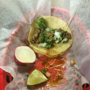 Carne asada taco