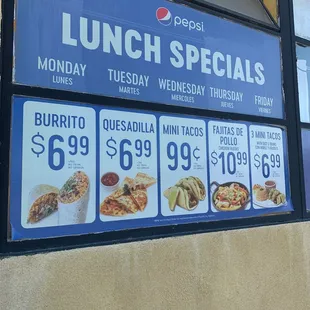 Lunch Specials 8/3/20