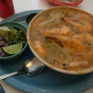 Caldo de camarón