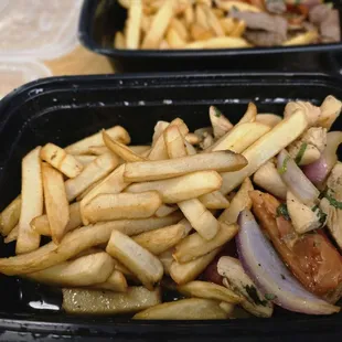 Pollo de Saltado.  Measly portion for $20.