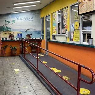 a view of a food court