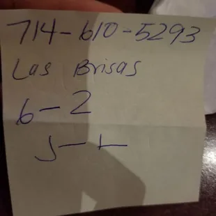 New brisas. New location