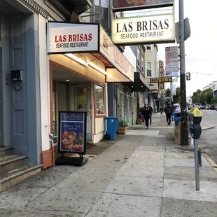 Walking by the restaurant on Mission