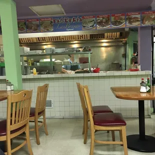 There&apos;s only one cook in the kitchen. You can sit close enough to watch your meal being prepared. The waitress is very friendly.