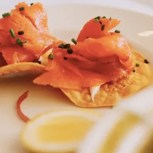 Smoked Salmon Tostadas