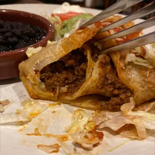 Juicy and flavorful (Ground Beef Chimichanga)