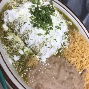 green chicken Enchiladas Verdes