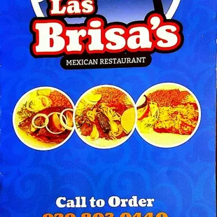 Las Brisas menu