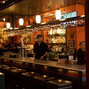 a man behind the bar