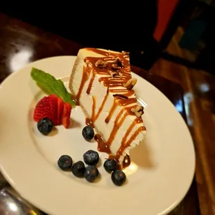 Incredible cheese cake. House made.