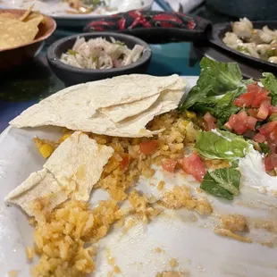 The enchiladas were good