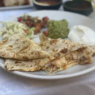 Shrimp quesadillas ( no rubbery shrimp here)