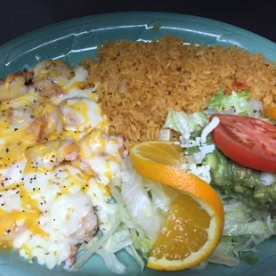 Shrimp Fundido yummi.