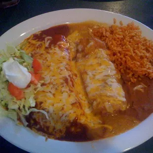 #7 Cheese Enchillada and Chili Relleno