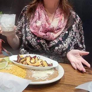 I tasted my wife's shrimp, it was good. Mine was a salad, highly similar to others in the area.