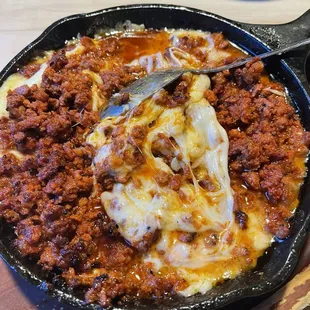 Queso Fundido with chorizo