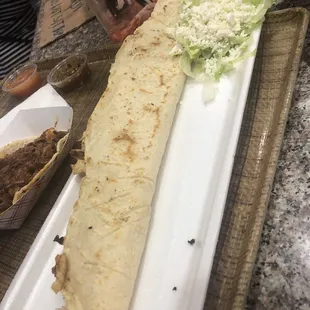 Biggest quesadilla and so good