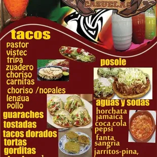 Las Cazuelas * Food Truck Menu