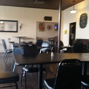 Not one customer. Empty at 5:15pm.