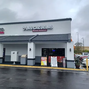 the front of the restaurant