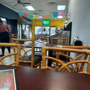 tables and chairs