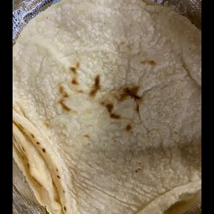 Fresh-made corn tortillas