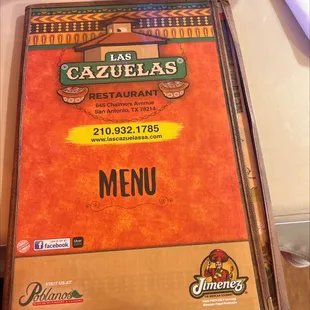 the menu