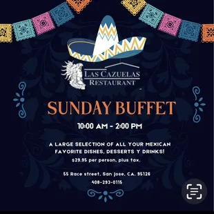 Sunday Mexican buffet