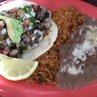 3. One Soft Taco Platter