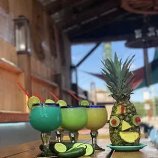  a pineapple and two margaritas