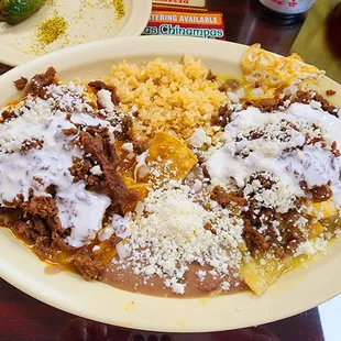 a plate of food on a table