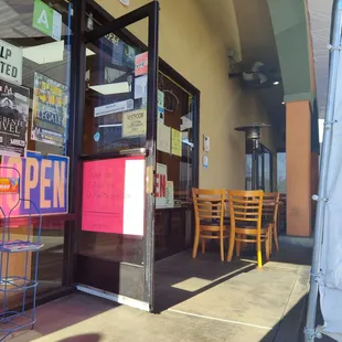 Front door ready they open at 8am