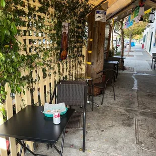 Great outdoor seating