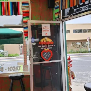 the interior of a mexican restaurant