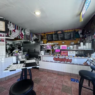 interior, sushi and sashimi