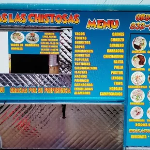 Camión menu