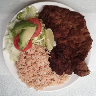 Plato milanesa