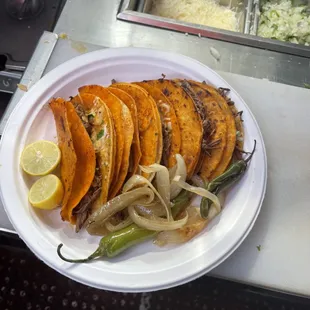 a plate of mexican food