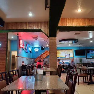 the inside of a restaurant