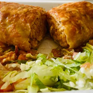 Chicken chimichanga, wet( extra $ but worth it)